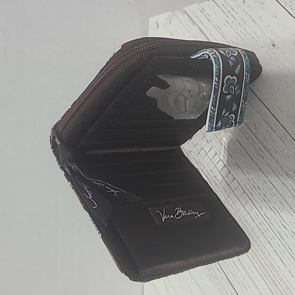 Vera Bradley Java Blue Wallet - Picture 4 of 5